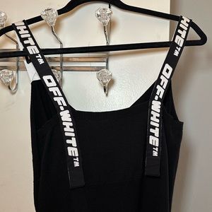 Off-White Logo Strap Knit Top